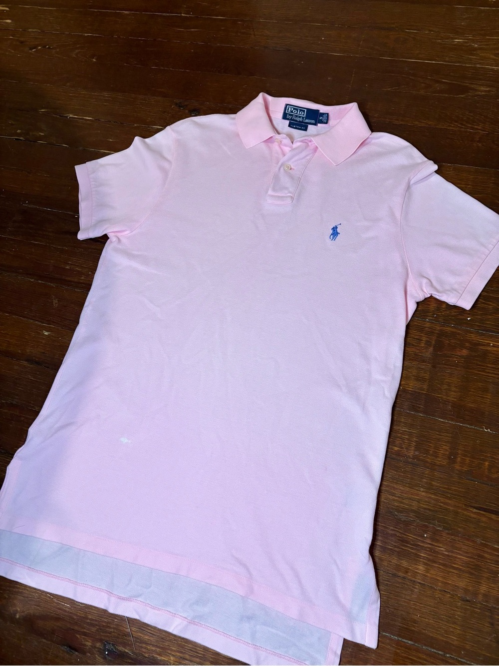 Polo by Ralph Lauren Light Pink Short-Sleeve Polo with Blue Logo